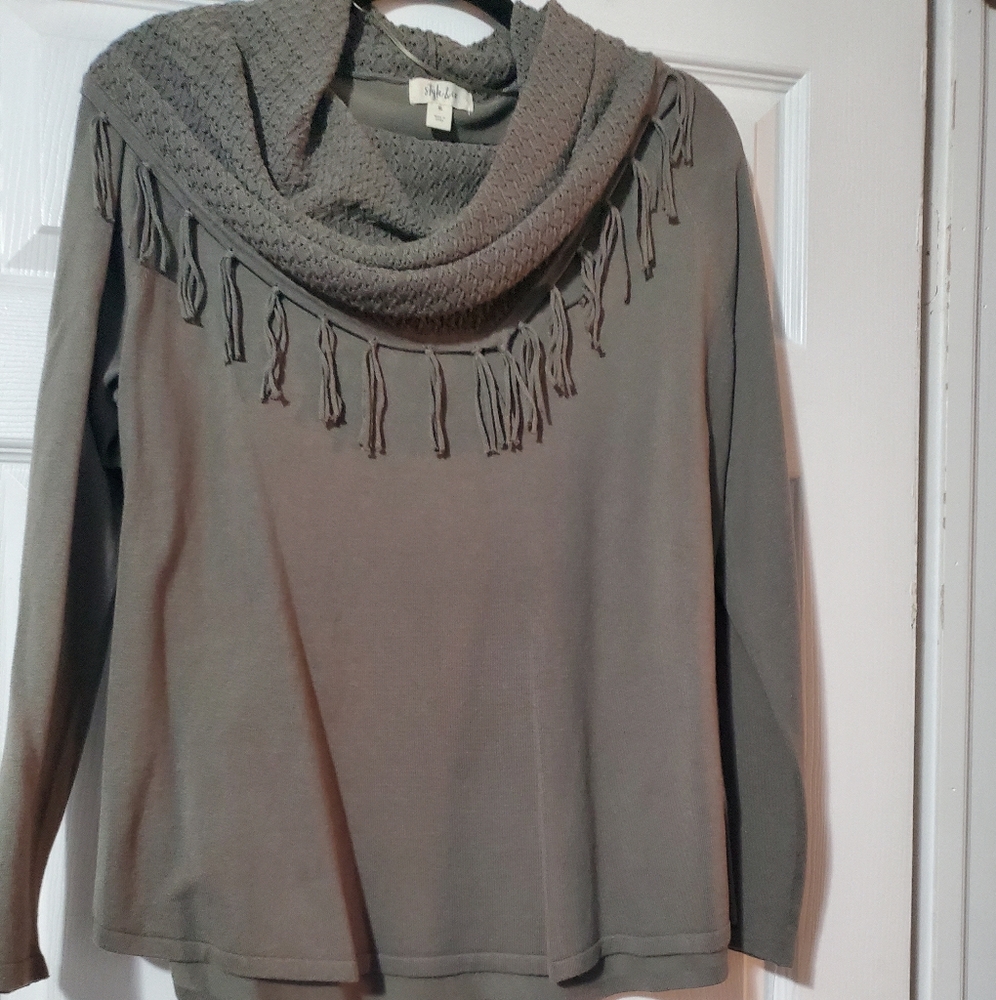 Style & Co. Sage green lightweight sweater